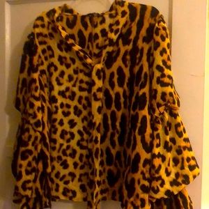 Leopard print blouse